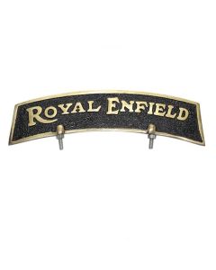AllExtreme Brass Front Fender Plate Royal Enfield for Royal Enfield Bikes - Golden & Black