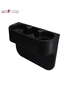 Allextreme EXCHRC1 Universal Car Double Cup Holder Portable Coffee Drink Storage Side Pocket Tray Console (Random colour)