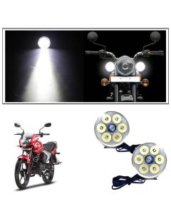 AllExtreme Mini 7 Led Round Fog Light Waterproof Off Road Driving Spot Light For Royal Enfield Bullet ATV SUV Truck Bikes Cars (21W, Pack Of 2)
