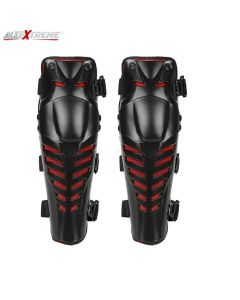 AllExtreme EXANSGP Breathable Adjustable Knee Pads Protection Motorcycle Racing Riding Unisex Knee Guard Armor Proctective Gear with Microfiber Towel (Black)