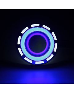 Projector Lamp LED Headlight for Motorcycles - Blue ,white and Red