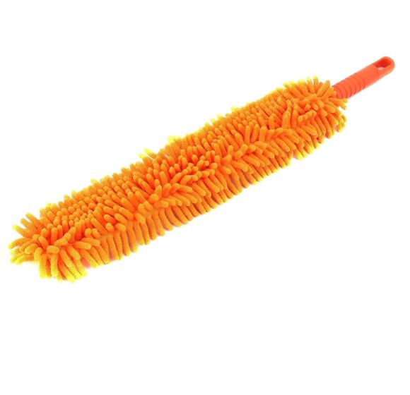 ALLEXTREME ‎DCF-GF02 Microfiber Brush with Flexible Plastic Handle Chenille Duster Washable Cleaning Mop for Cars Fans Ceiling Furniture & Home (Random Colour)