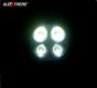 Allextreme EX4F3I1 4 LED Round Fog Light Waterproof 3 inches Lamp with Mounting Stand for Motorcycle and Cars (12W, White Light, 1 PC)