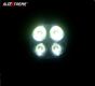Allextreme EX4F3I2 4 LED Round Fog Light Waterproof 3 inches Lamp with Mounting Stand for Motorcycle Car ATV Jeep 4x4 Tractor Off Road (12W, White Light, 2 PCS)