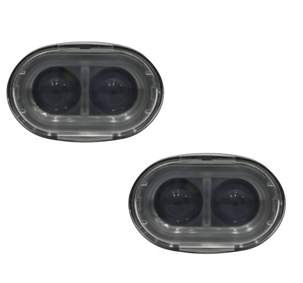 AllExtreme CREE LED Fog light Waterproof Spot Beam Headlight With Mounting Brackets For Bikes Cars ATV SUV Offroad Truck Motorcycle (20W, White, Pack of 2)