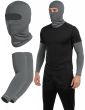 Allextreme Arm Sleeves & Full Face Mask Set Reusable UV Dust Protection Cotton Balaclava with Hand Cover for Men Women Bike Riding Running Cycling Outdoor Protective Bike Riding Gear (Grey)