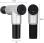 Allextreme HF-280 Cordless Rechargeable Handheld Percussion Massage Gun Deep Tissue Massager with Quiet, 6 Speed High-Intensity Vibration and 4 Massage Heads