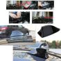 AllExtreme Car Shark Fin Roof Antenna Radio FM/AM Car Accessories Decorater Universal for Car (Black)