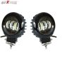 Allextreme EX4IFL2 3 LED Headlight Lamp Universal Waterproof Off Road Driving CREE LED Fog Light for Bike, Jeep and Cars (40W, White, 2 PCS, 6 Months Warranty)