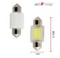 AllExtreme EX12D1W 12 LED Universal Car Interior Super Bright Roof Light Reading Dome Bulb Lamp with Festoon Holder (6W, White, 1 Pc)