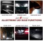AllExtreme EX12D1W 12 LED Universal Car Interior Super Bright Roof Light Reading Dome Bulb Lamp with Festoon Holder (6W, White, 1 Pc)