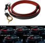 Allextreme EXTBLR1 Spoiler Third Brake Light Turn Signal LED Strip Exterior Accessories for Rear Spoiler Trunk Roof Wing Universal for Cars (Red)