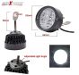 Allextreme EX4FHW2 4 LED Round Fog Light 7/8 Inch Handlebar Mirror Mount Driving Head Lamp with Mounting Brackets for Cars and Motorcycle (12W, White Light, 2 PCS)