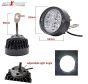 Allextreme EX4FHW2 4 LED, 12W, Round Fog Light 7/8 Inch Handlebar Mirror Mount Driving Head Lamp with Mounting Brackets for Cars and Motorcycle (White Light, 2 PCS)