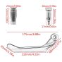 Allextreme EXUL2GL 7/8" Universal CNC Handlebar Brake Protector Metal Alloy Clutch Lever Protection Guard Extra Durable, Adjustable Angle & Length for Motorcycle (Golden)