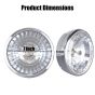 Allextreme EXBH3S1 7 Inch Round Headlight 35W Halogen Bulb H4 with Attached Ring for Classic BS3, BS4 & BS6 350 Bullet Super Champ (Silver, 1 Pc)