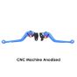 Allextreme EXCLL01B Clutch Brake Lever Heavy Duty 6 Positions Adjustment for Activa (Blue, 2 Pcs)