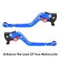 Allextreme EXCLL01B Clutch Brake Lever Heavy Duty 6 Positions Adjustment for Activa (Blue, 2 Pcs)
