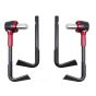 Allextreme EXBHDCR 7/8" CNC Protector Handlebar Brake Clutch Lever Protection Guard Compatible for Bullet Bajaj TVS Yamaha and Other Bikes (Red)