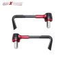Allextreme EXBHDCR 7/8" CNC Protector Handlebar Brake Clutch Lever Protection Guard Compatible for Bullet Bajaj TVS Yamaha and Other Bikes (Red)