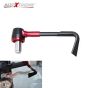 Allextreme EXBHDCR 7/8" CNC Protector Handlebar Brake Clutch Lever Protection Guard Compatible for Bullet Bajaj TVS Yamaha and Other Bikes (Red)