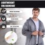 Allextreme EVA Waterproof Unisex Rain Coat Hooded Full Sleeves Outdoor Men, Women, Boys & Girls Rainwear Poncho Raincoat for Camping, Hiking & Travelling (1 Pc, Grey)