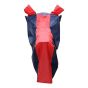 Allextreme S-7012 Full Bike Body Cover Water Resistant Dustproof Rustproof UV Protection Cover Compatible for Activa Maestro Scooty and All Two Wheeler Scooter (Navy Blue & Red, Small)