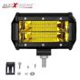 Allextreme EX7IY1P 7 Inch CREE Led Fog Light 24 LED Waterproof Cube Pod Spot Lamp with Mounting Brackets for Cars and Motorcycle (72W, Yellow Light, 1 PC)