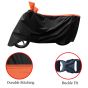 Allextreme XL-7009 Full Bike Body Cover Water Resistant Dustproof Rustproof UV Protection Cover Compatible for Royal Enfield Bullet Avenger Karishma and above Size (Navy Blue & Blue, X-Large)