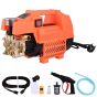 AllExtreme 1800W High Power Car Pressure Washer Pump 125 Bar Portable Cleaning Machine with Accessories 9 L/MIN Flow Rate for Cars Bikes Indoor & Outdoor Garden