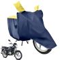 Allextreme M-7016 Full Bike Body Cover Water Resistant Dustproof Rustproof UV Protection Cover Compatible for Splendor Platina Deluxe and Upto Pulsar 180cc Size (Navy Blue & Yellow, Medium)