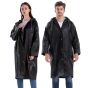 Allextreme EVA Waterproof Unisex Rain Coat Hooded Full Sleeves Outdoor Men, Women, Boys & Girls Rainwear Poncho Raincoat for Camping, Hiking & Travelling (1 Pc, Black)