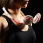 AllExtreme Mini Neck Fan Neckband Sports Fan USB Rechargeable Foldable Cooler for Office Gym Home