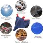 Allextreme XL-7012 Full Bike Body Cover Water Resistant Dustproof Rustproof UV Protection Cover Compatible for Royal Enfield Bullet Avenger Karishma and above Size (Navy Blue & Red, X-Large)