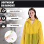 Allextreme EVA Waterproof Unisex Rain Coat Hooded Full Sleeves Outdoor Men, Women, Boys & Girls Rainwear Poncho Raincoat for Camping, Hiking & Travelling (1Pc, Yellow)