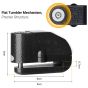 AllExtreme EXDAL1B Disc Lock Alarm Key Anti-Theft Protection for Motorcycles Bike Scooters 110dB Loud Alerting Sound System Water-Resistant Vibration Sensor Security Alert for Vehicles
