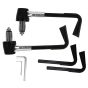 AllExtreme EXCHPCG Universal 7/8" 22mm Motorcycle Handlebar Brake Clutch Levers Hand Protector Guard for Bikes (Chrome)
