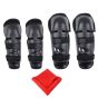 AllExtreme EXKGT4P Breathable Adjustable Knee Shin & Elbow Pads Motorcycle Racing Riding Unisex Knee Guard Armor Protective Gear with Microfiber Towel