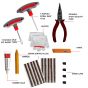 AllExtreme Universal Tubeless Tyre Puncture Repair Kit Flat Tire Puncher Patch Tools (Model 10)
