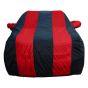 Allextreme MYY5004 Car Body Cover Compatible with Mahindra Xylo Custom Fit Dustproof UV Heat Resistant Indoor Outdoor Body Protection (Navy Blue & Red with Mirror)