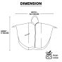 Allextreme Poncho Raincoat Hooded PU Rainwear Foldable Polyester Windbreaker Men Women Military Impermeable Jacket for Outdoor Hiking Camping - Army Green
