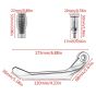 Allextreme EXUL2SL 7/8" Universal CNC Handlebar Brake Protector Metal Alloy Clutch Lever Protection Guard Extra Durable, Adjustable Angle & Length for Motorcycle (Silver)