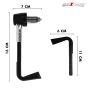 AllExtreme EXCHPCG Universal 7/8" 22mm Motorcycle Handlebar Brake Clutch Levers Hand Protector Guard for Bikes (Chrome)