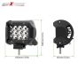 Allextreme AESBLCB 12 LED Fog Spot Beam Light Cube Bar with Mounting Bracket for Car Motorcycle Off Road Vehicle (36W, Pack of 2)