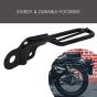 ALLEXTREME TBRE-211 Bike Paddle Type Anti Skid Rear Footrest for Bullet Classic Electra, Standard 350cc & 500cc Motorcycles (Black)