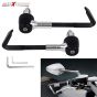 AllExtreme EXCHPCG Universal 7/8" 22mm Motorcycle Handlebar Brake Clutch Levers Hand Protector Guard for Bikes (Chrome)
