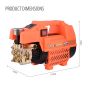 AllExtreme 1800W High Power Car Pressure Washer Pump 125 Bar Portable Cleaning Machine with Accessories 9 L/MIN Flow Rate for Cars Bikes Indoor & Outdoor Garden