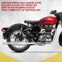 AllExtreme EX047 Indori Model Silencer with Bush Compatible for BS3 and BS4 Model Royal Enfield Bullet 350cc and 500cc (Chrome)