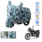 AllExtreme 100% Tested Waterproof Bike Body Cover Dustproof Indoor Outdoor UV Protection Rain Cover Compatible for Splendor Platina HF-Deluxe and Upto Pulsar 180cc Size (Army Green, Medium)