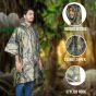Allextreme Poncho Raincoat Hooded PU Rainwear Foldable Polyester Windbreaker Men Women Military Impermeable Jacket for Outdoor Hiking Camping - Army Green